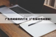 广东鸡胡麻将的打法（广东麻将鸡胡图解）